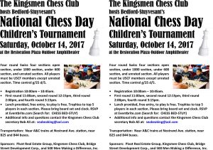 Free Brooklyn Kid's Chess Tournament on National Chess Day