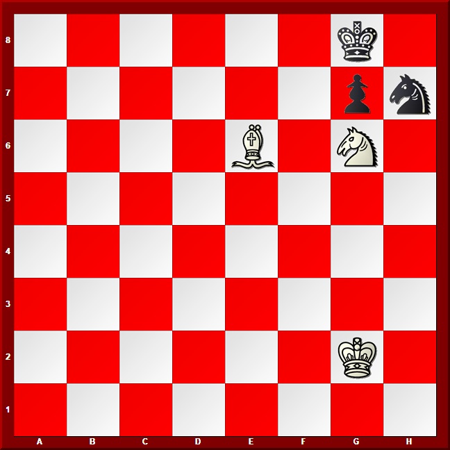 Bishop and Knight Checkmate position #3