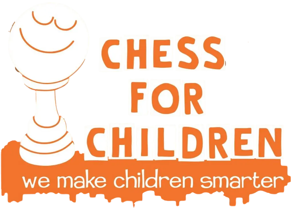 Chess for Children's Logo : Ernie the smiling Pawn